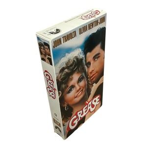 Grease VHS Movie John Travolta Olivia Newton-John Classic Film